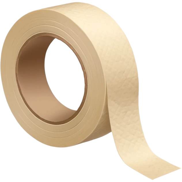 Thin beige roll of Masking tape emoji