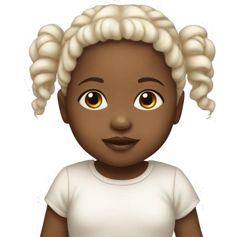 white Baby girl emoji
