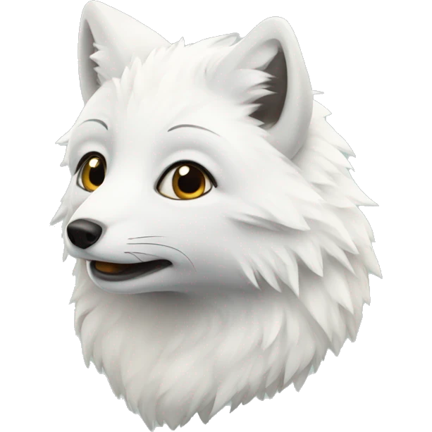 Arctic fox emoji
