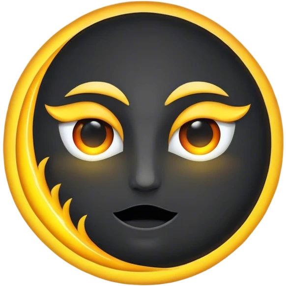 Solar eclipse  emoji