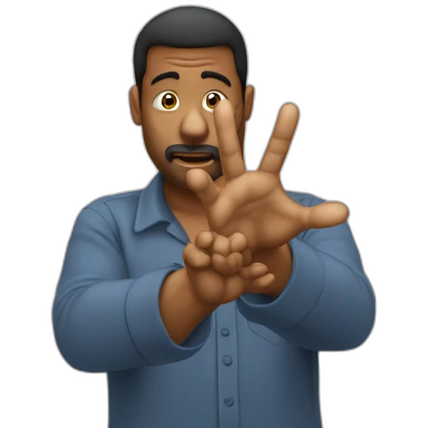 Meme du mec qui a les mains sur la tête et qui est choqué emoji