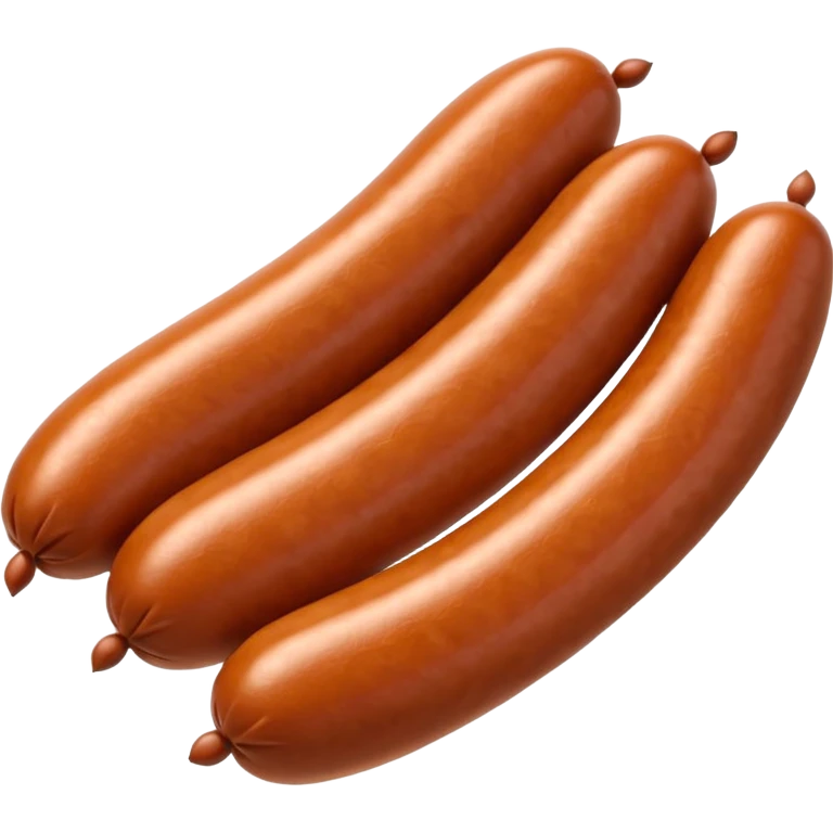 Linked together sausages.
Apple emoji style emoji