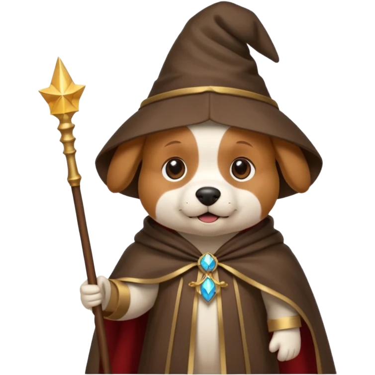 Dog wizard emoji