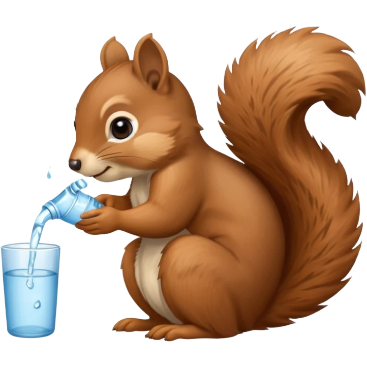  Suu çeken sincap emoji