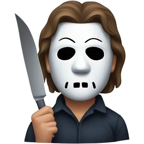 Michael Myers with Covid emoji