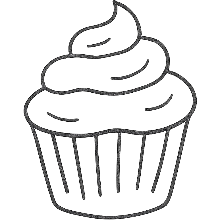 cupcake with pink icing emoji
