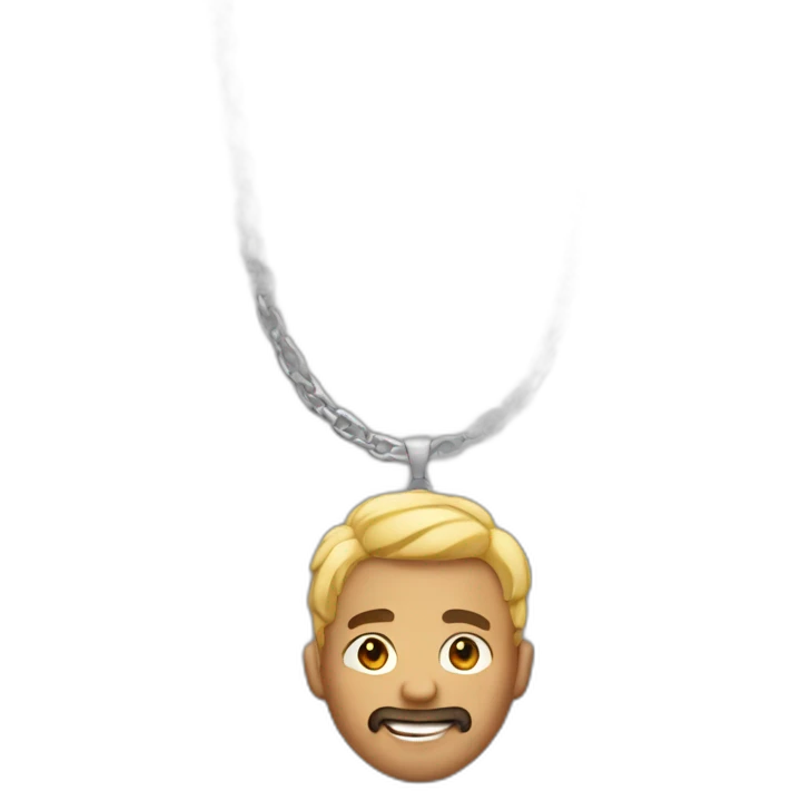 guy wearing tanktop and chain necklace emoji