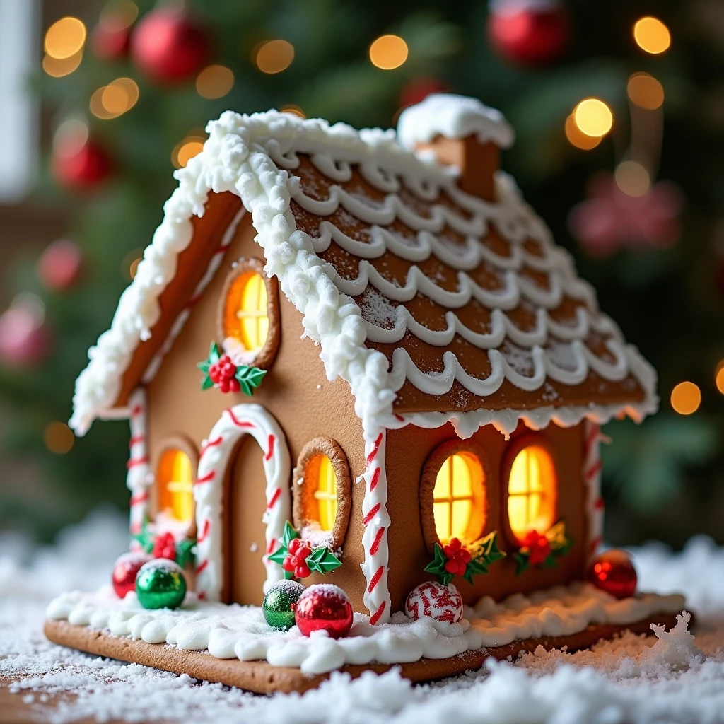 gingerbread house emoji