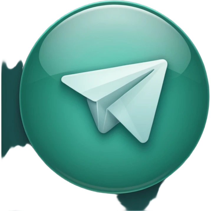 
dark green telegram icon emoji