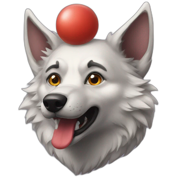 Clown Wolf emoji