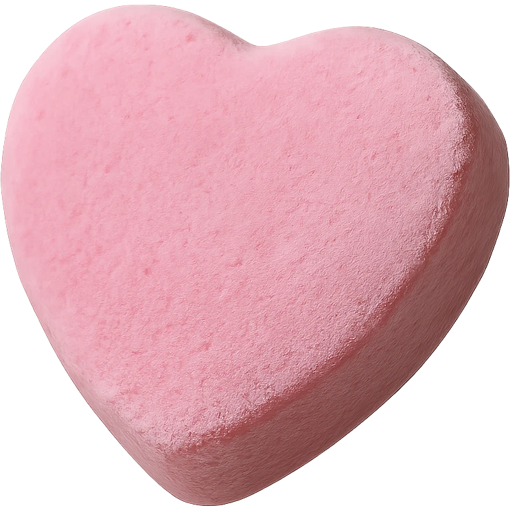Candy heart , remove background emoji