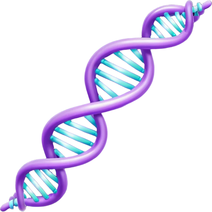 Purple DNA double helix emoji