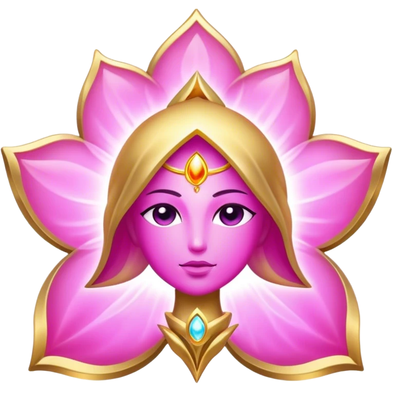 Pink gold spirituality emoji