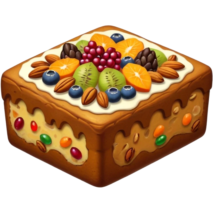 Fruitcake emoji