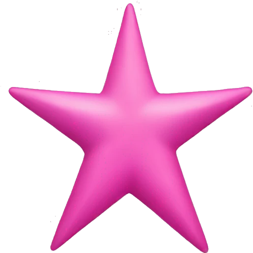 Pink star emoji