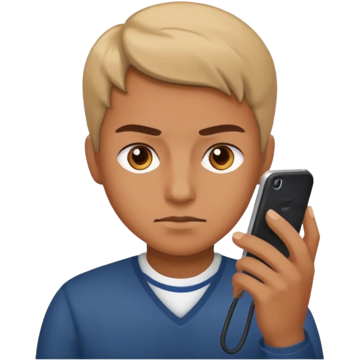 Scammer on a phone emoji