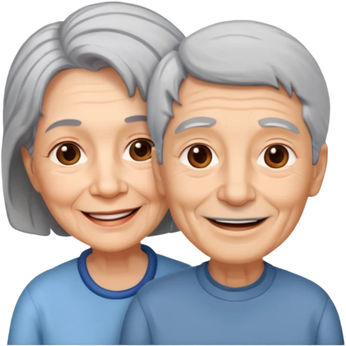 lo mismo que estas haciendo solo coloca alado de la abuela un hombre emoji