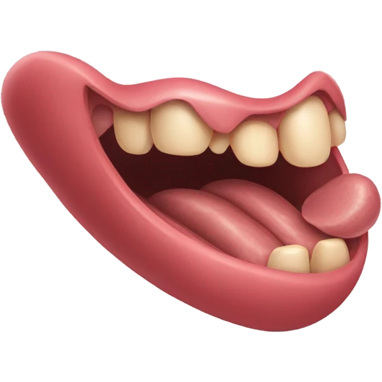 a human tongue emoji emoji