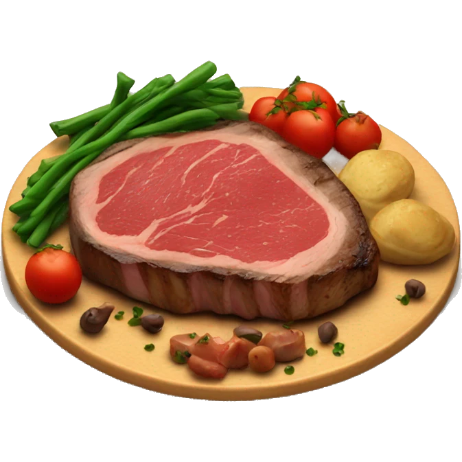 Steak dinner emoji