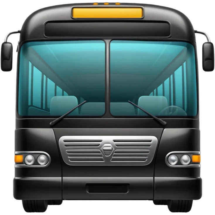 Autobús negro brasileño emoji