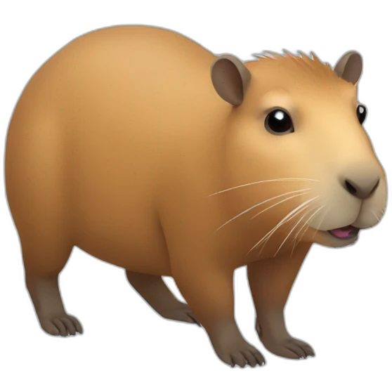 Cute capybara emoji