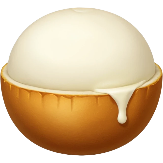 Mozzarella cheese balls emoji