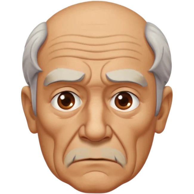 abuelo de pueblo serio y desconfiado. estilopaco martinez soria emoji
