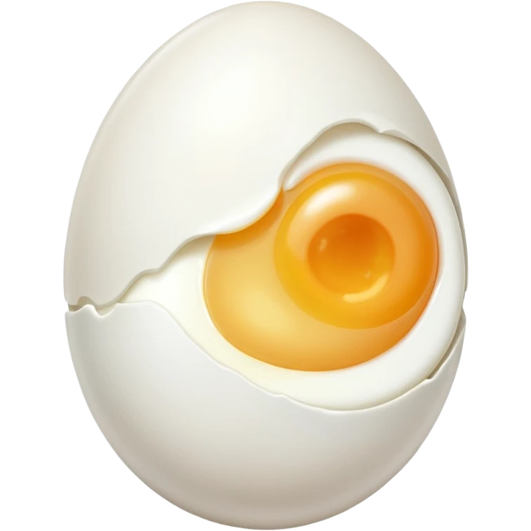 A peeled egg emoji