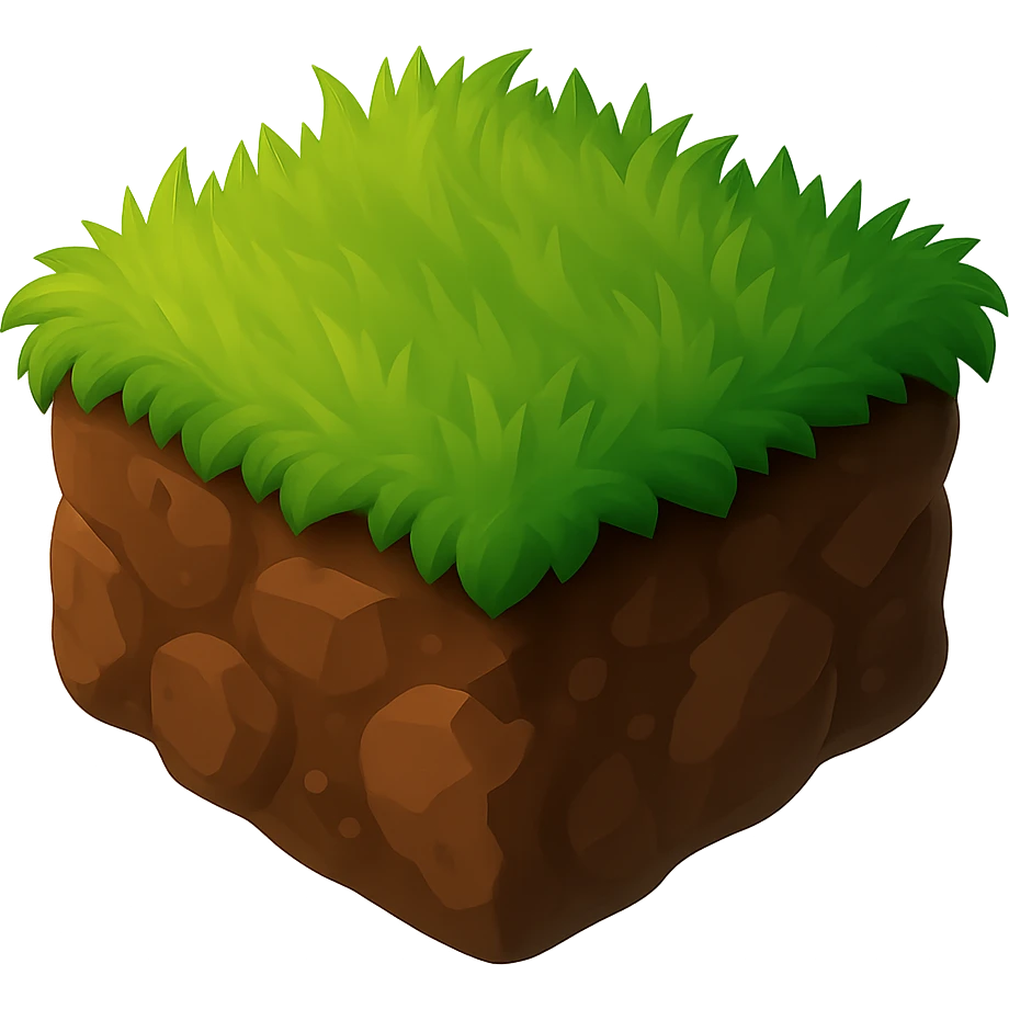 make the ground more dusty and dark brown colored and make it on a transparent background emoji