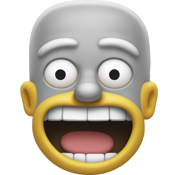 Homer Simpson smile emoji