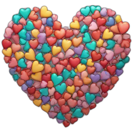 LGTBT coloured heart emoji
