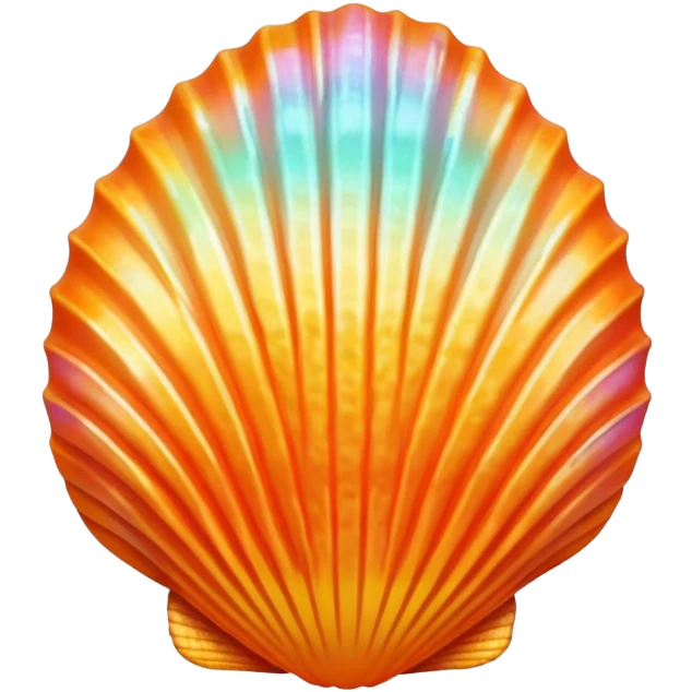 Hawaiian sunrise shell emoji
