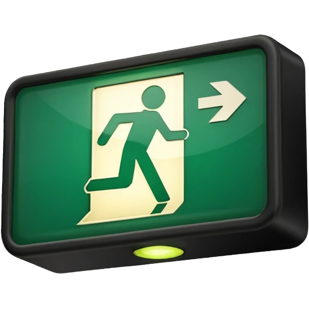 Exit sign emoji