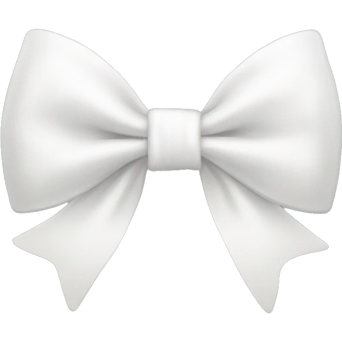 White bow emoji