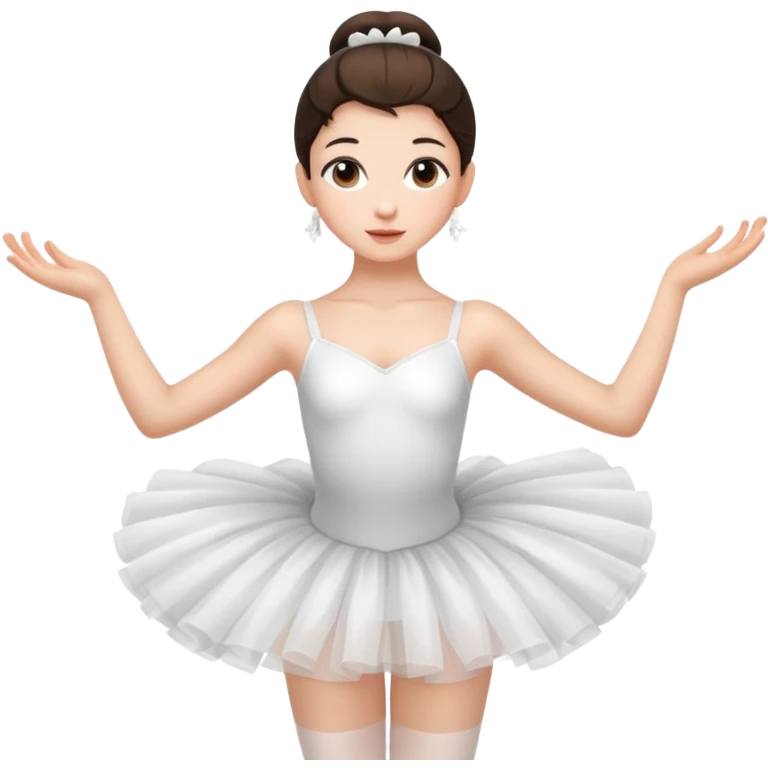 brunette ballerina emoji