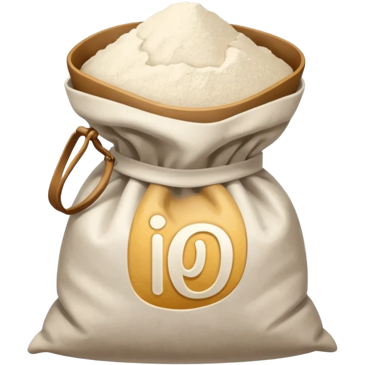 open bag of flour emoji