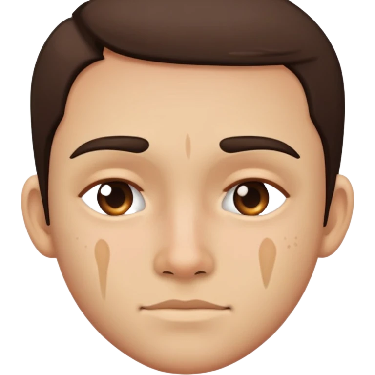 facial scar across cheek emoji
