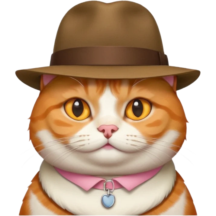 Fat cat in a hat emoji