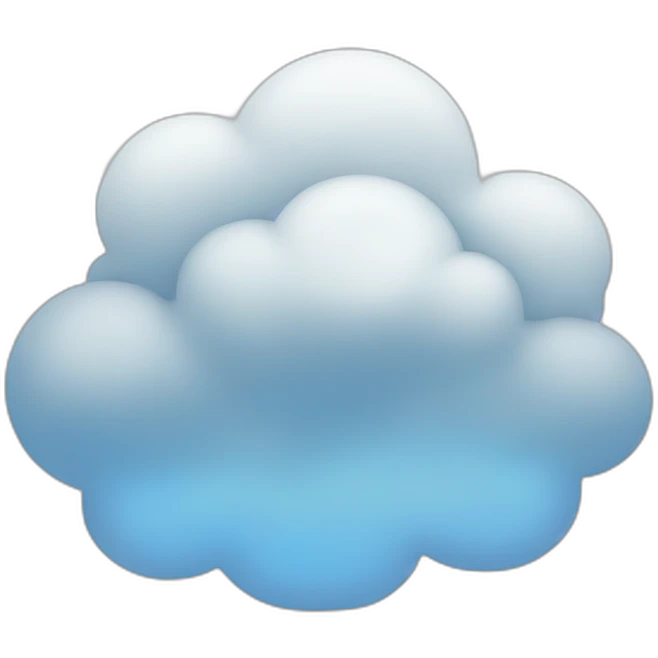the cloud thinks emoji