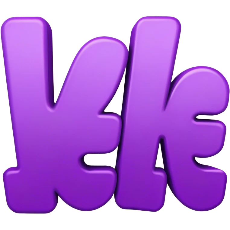 The word "Yes" in purple  emoji