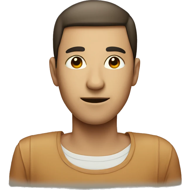 letter T with human features emoji
