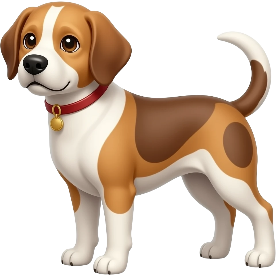 send meg en søt illustrasjon av en brun og hvit Dansk-svensk gårdshund som jeg kan laste opp som emoji i slack emoji