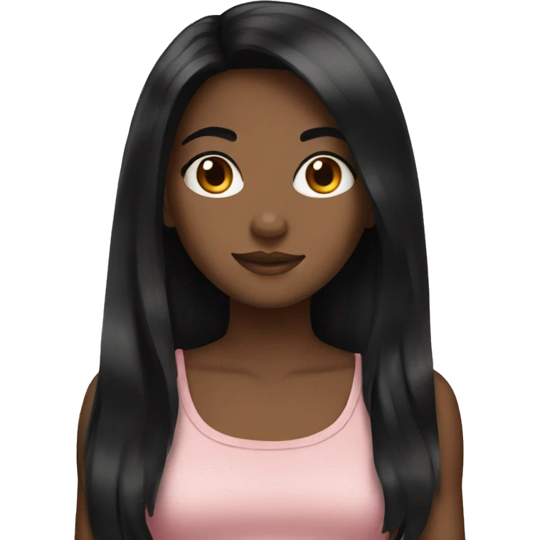 girl with blackhair emoji