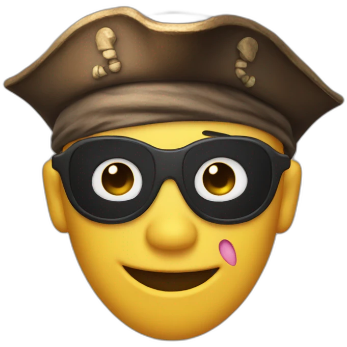 pirate Smiling Face With Heart-Eyes emoji