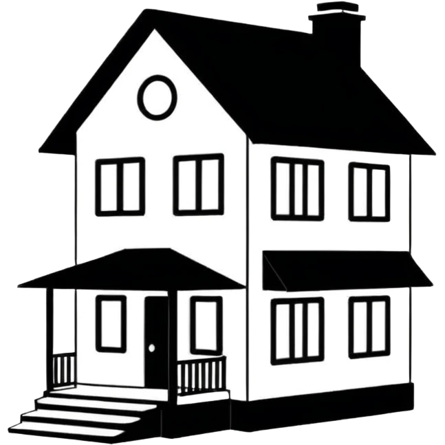 house outline LINE drawing silhouette  emoji