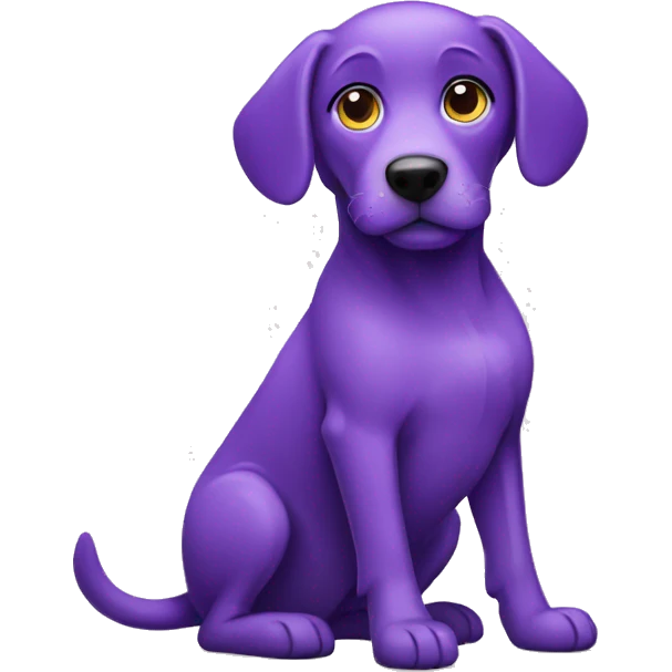 Purple dog  emoji