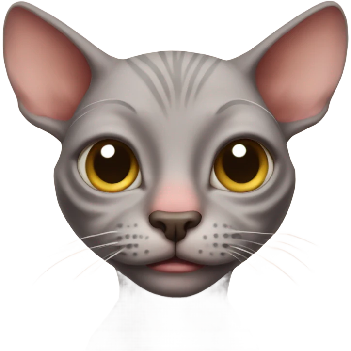Ugly hairless cat emoji