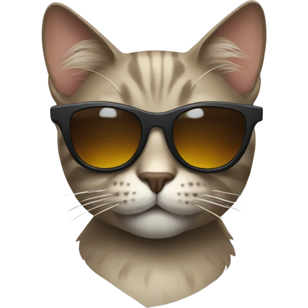 Cat with sunglasses emoji