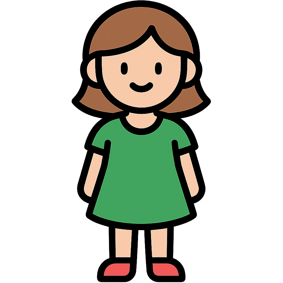 girl in green dress emoji