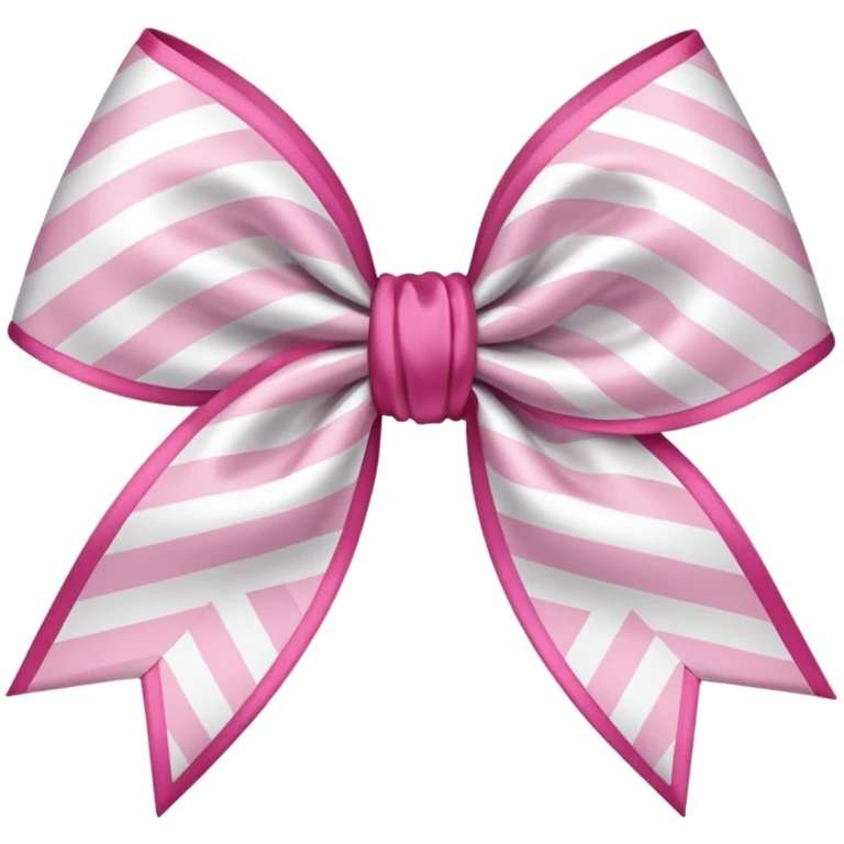 sakura bow with chevron pattern emoji